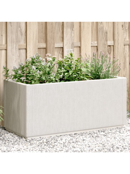 Zahradní truhlík bílý 80 x 36 x 53 cm pp
