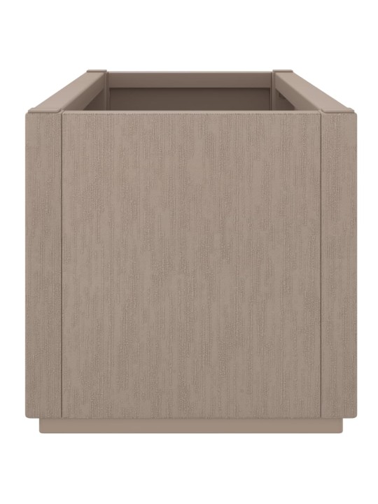 Zahradní truhlík s nohami hnědý 80 x 36 x 35 cm PP