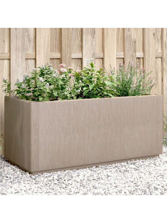 Zahradní truhlík s nohami hnědý 80 x 36 x 35 cm PP