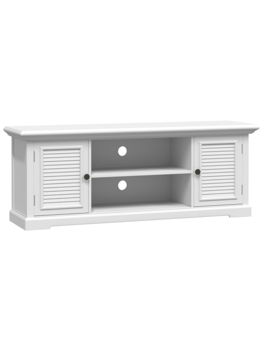 TV skříňka bílá 110 x 30 x 41 cm kompozitní dřevo