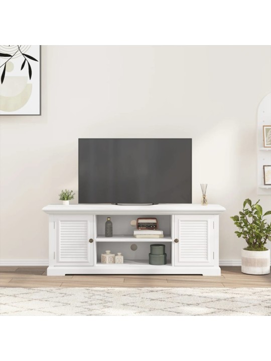 TV skříňka bílá 110 x 30 x 41 cm kompozitní dřevo