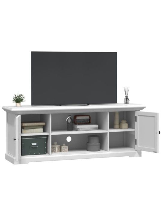 TV skříňka bílá 110 x 30 x 41 cm kompozitní dřevo