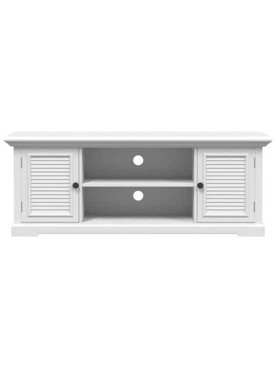 TV skříňka bílá 110 x 30 x 41 cm kompozitní dřevo