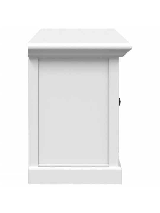 TV skříňka bílá 110 x 30 x 41 cm kompozitní dřevo