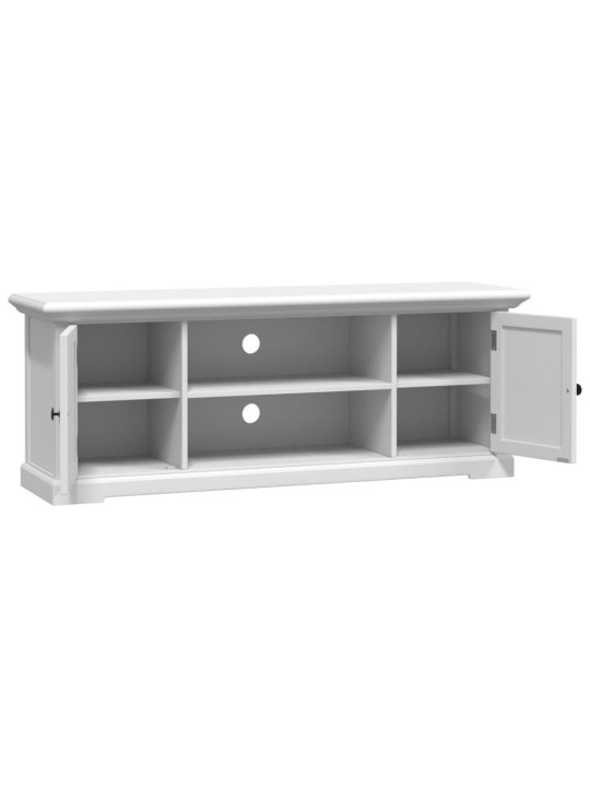 TV skříňka bílá 110 x 30 x 41 cm kompozitní dřevo