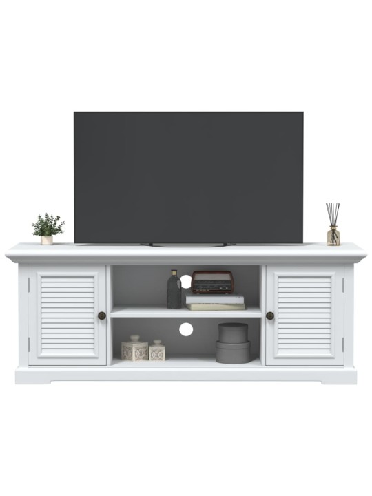 TV skříňka bílá 110 x 30 x 41 cm kompozitní dřevo