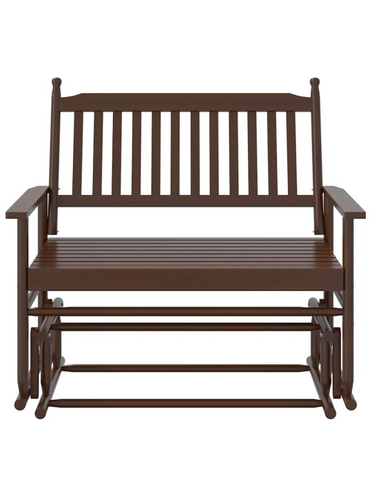 Lavice glider hnědá 118 x 70 x 104,5 cm masivní topolové dřevo