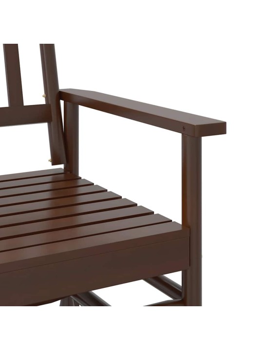Lavice glider hnědá 118 x 70 x 104,5 cm masivní topolové dřevo