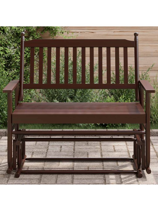 Lavice glider hnědá 118 x 70 x 104,5 cm masivní topolové dřevo