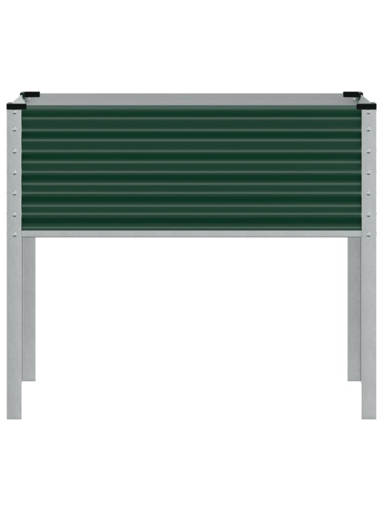 Zahradní truhlík zelený 100 x 41 x 90 cm ocel