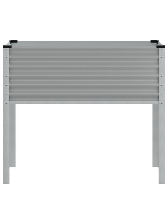 Zahradní truhlík šedý 100 x 41 x 90 cm ocel