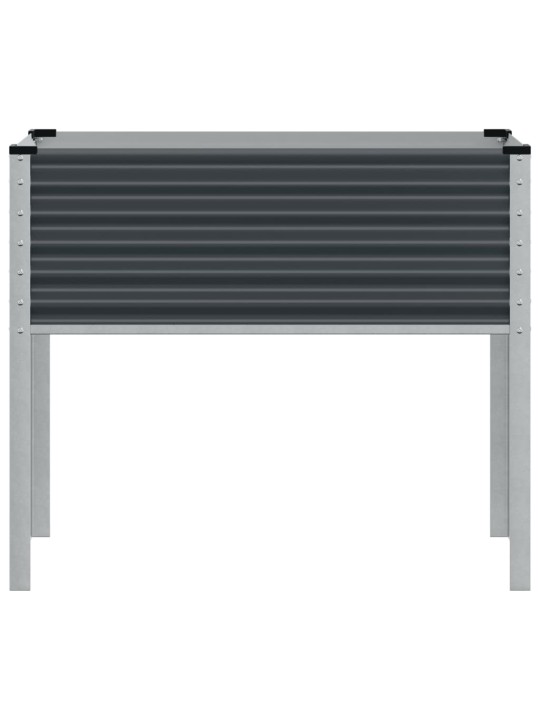 Zahradní truhlík antracitový 100 x 41 x 90 cm ocel