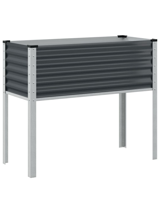 Zahradní truhlík antracitový 100 x 41 x 90 cm ocel
