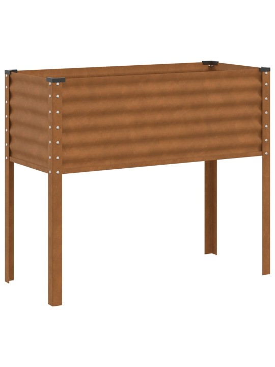 Zahradní truhlík 100 x 41 x 90 cm povětrnostně odolná ocel