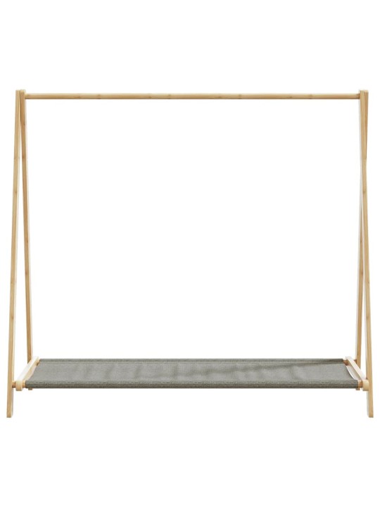 Stojan na oblečení s policemi 106x34x102 cm bambus
