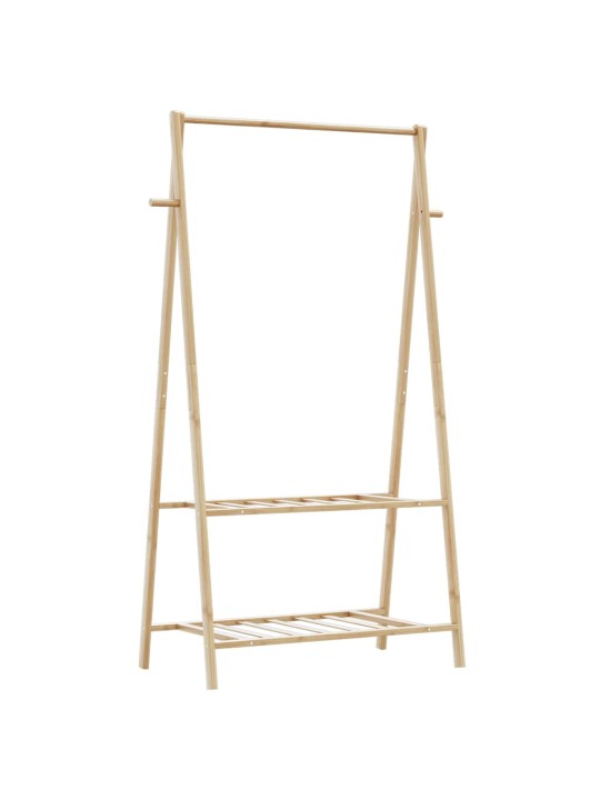 Stojan na oblečení s policemi 96x45,5x150,5 cm bambus