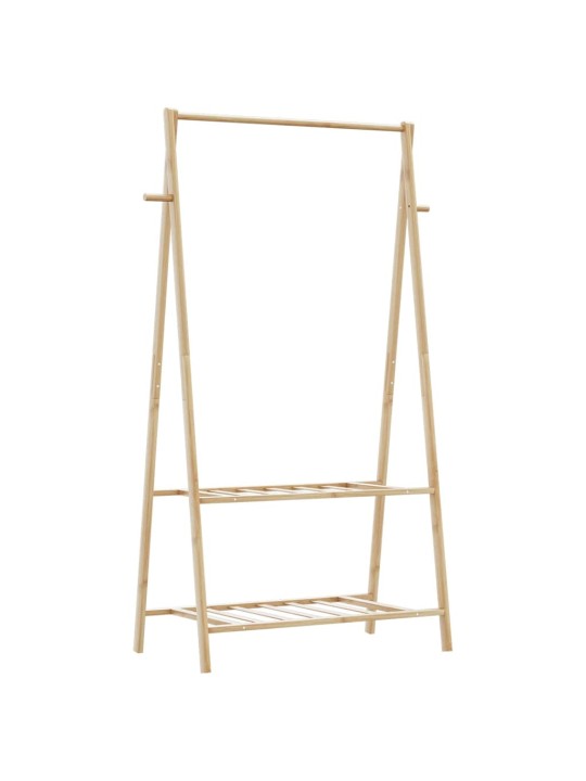 Stojan na oblečení s policemi 96x45,5x150,5 cm bambus