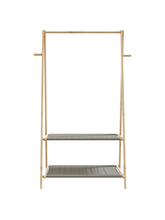 Stojan na oblečení s policemi 96x45,5x150,5 cm bambus