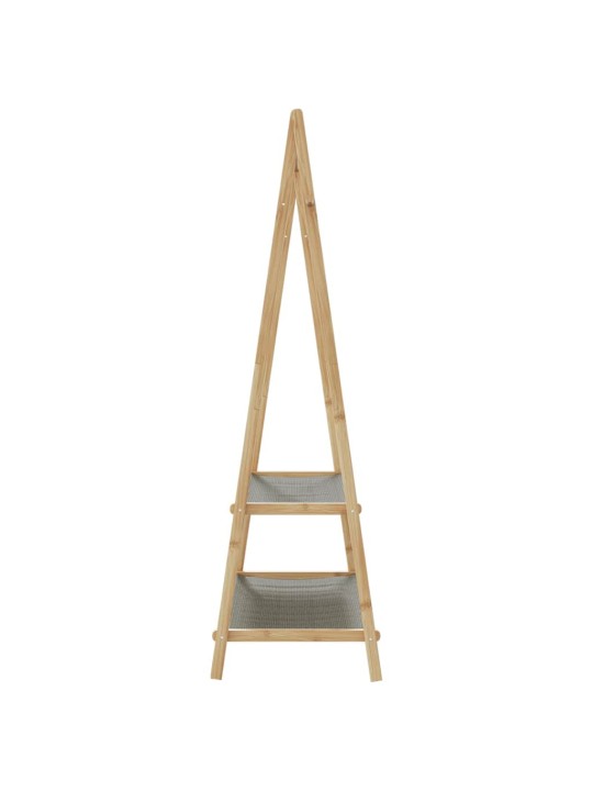 Stojan na oblečení s policemi 96x45,5x150,5 cm bambus