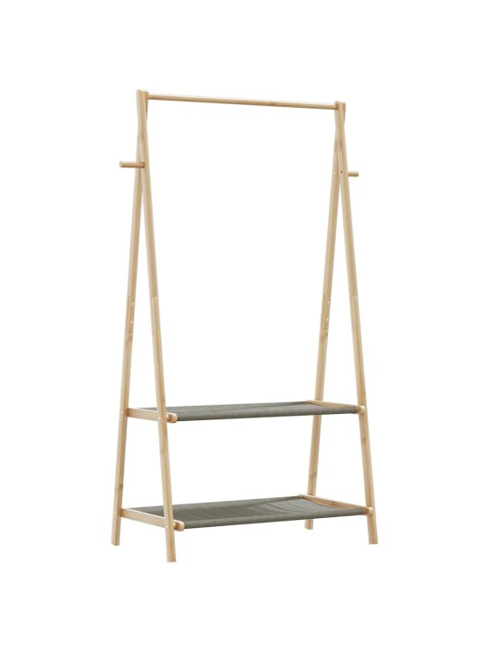 Stojan na oblečení s policemi 96x45,5x150,5 cm bambus