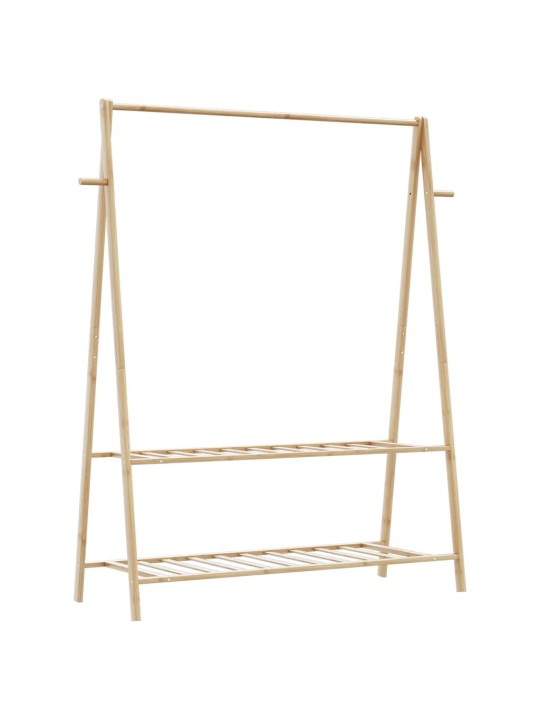 Stojan na oblečení s policemi 132x45,5x150,5 cm bambus