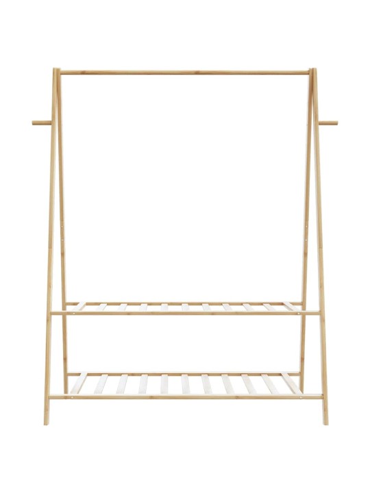 Stojan na oblečení s policemi 132x45,5x150,5 cm bambus