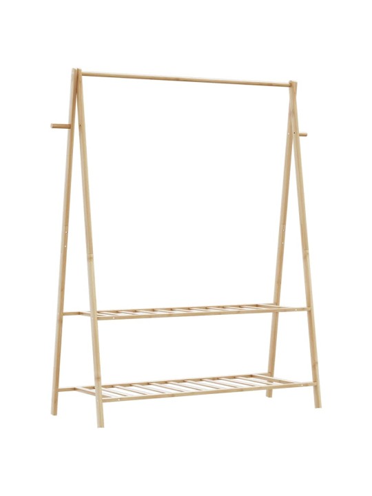 Stojan na oblečení s policemi 132x45,5x150,5 cm bambus