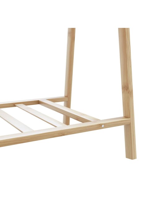 Stojan na oblečení s policemi 132x45,5x150,5 cm bambus