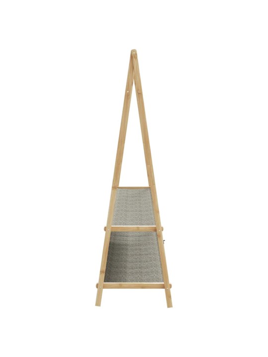 Stojan na oblečení s policemi 132x45,5x150,5 cm bambus