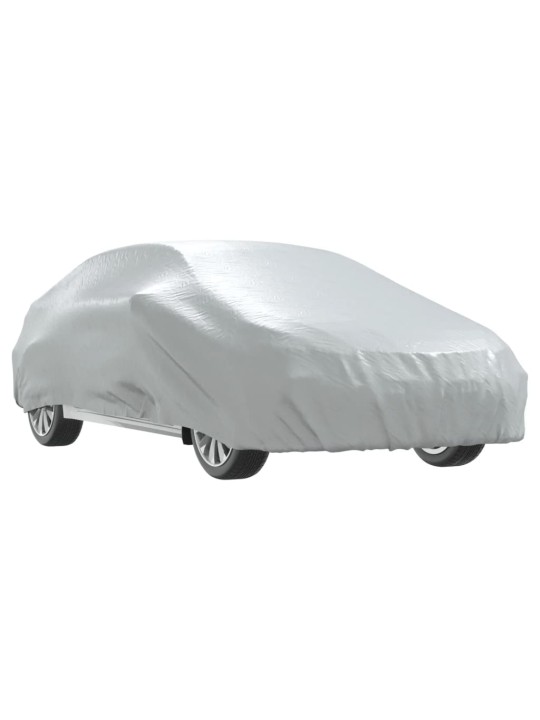 Autopotah pro sedan s popruhy na přezky celý stříbrný L