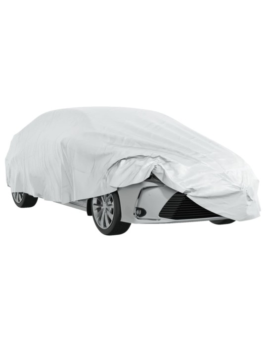 Autopotah pro sedan s popruhy na přezky celý stříbrný L