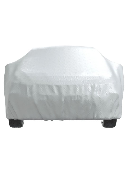Autopotah pro sedan s popruhy na přezky celý stříbrný L