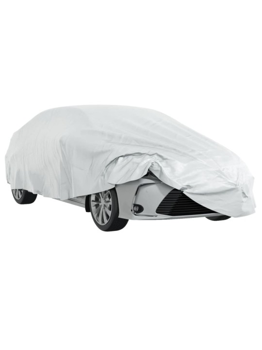 Autopotah pro sedan s popruhy na přezky celý stříbrný XL