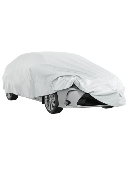 Autopotah pro sedan s popruhy na přezky celý stříbrný XXL