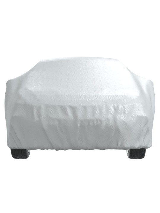 Autopotah pro sedan s popruhy na přezky celý stříbrný XXL