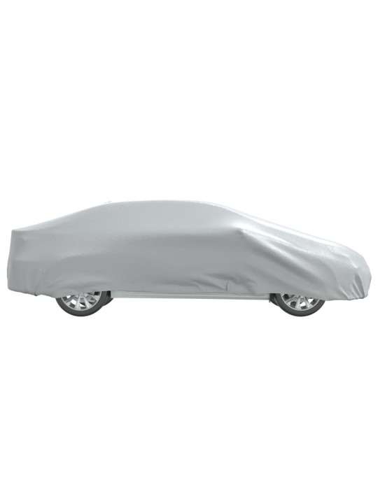 Autopotah pro sedan s popruhy na přezky celý stříbrný XXL