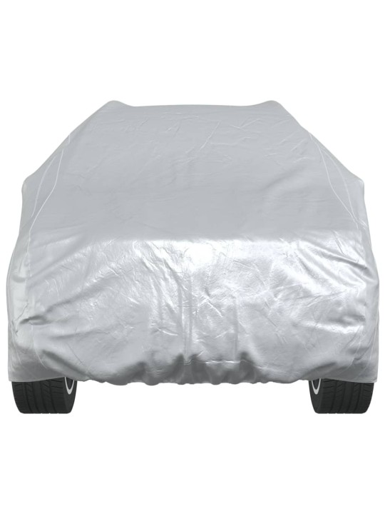 Autopotah pro SUV s popruhy na přezky celý stříbrný XL