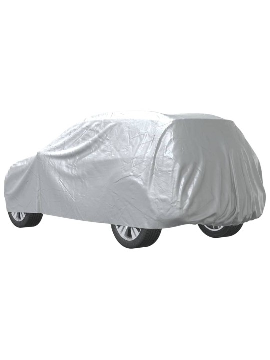 Autopotah pro SUV s popruhy na přezky celý stříbrný XL