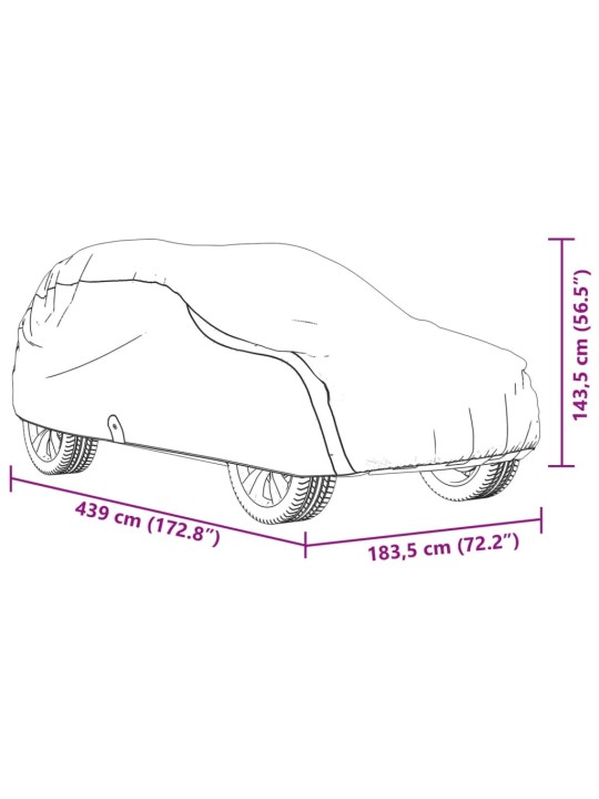 Autopotah pro SUV celý šedý M netkaná textilie