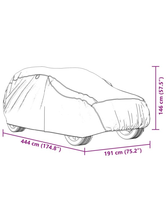 Autopotah pro suv ochrana proti kroupám celý m šedý a stříbrný