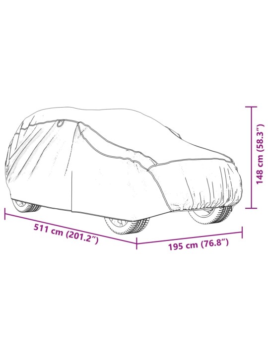 Autopotah pro suv ochrana proti kroupám celý xl šedý a stříbrný