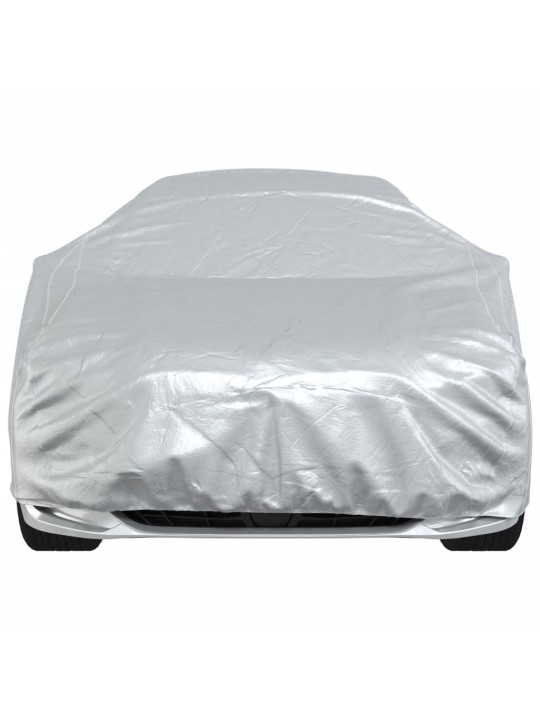 Autopotah pro sedan s popruhy na přezky celý stříbrný M PEVA