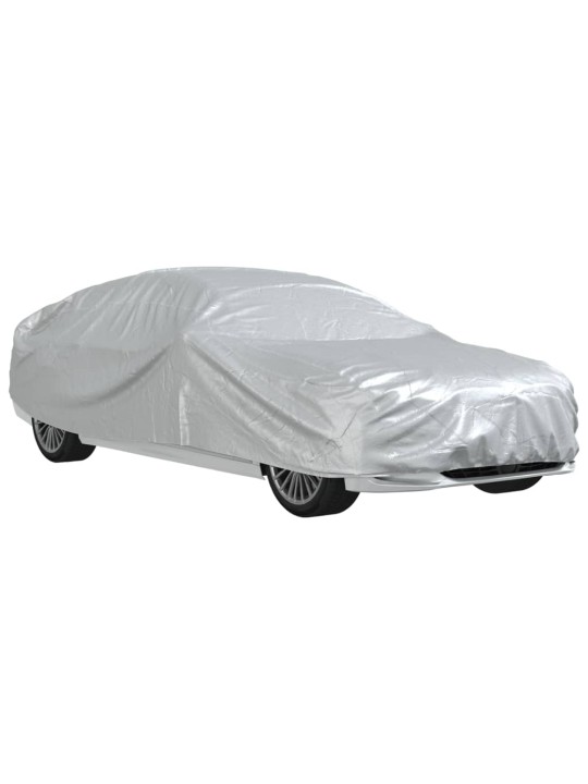 Autopotah pro sedan s popruhy na přezky celý stříbrný L PEVA