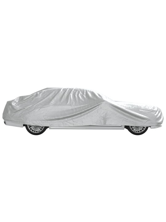 Autopotah pro sedan s popruhy na přezky celý stříbrný L PEVA