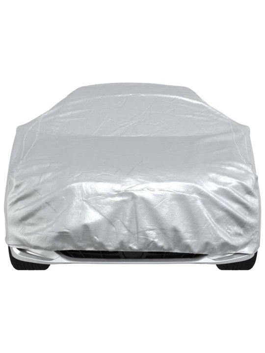 Autopotah pro sedan s popruhy na přezky celý stříbrný XL PEVA
