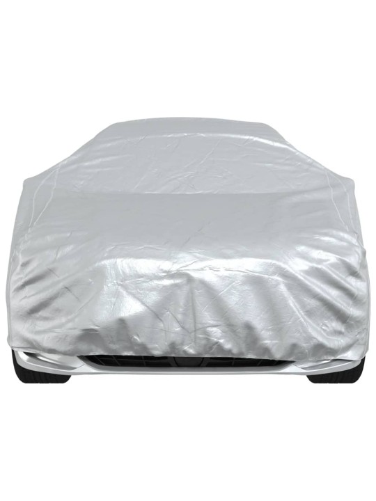 Autopotah pro sedan s popruhy na přezky celý stříbrný XXL PEVA
