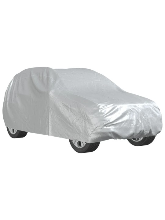 Autopotah pro SUV s popruhy na přezky celý stříbrný M PEVA