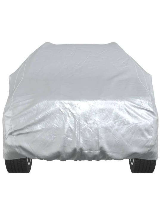 Autopotah pro SUV s popruhy na přezky celý stříbrný L PEVA