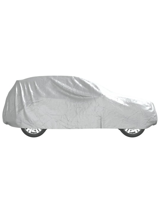 Autopotah pro SUV s popruhy na přezky celý stříbrný L PEVA