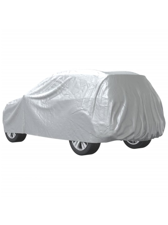 Autopotah pro SUV s popruhy na přezky celý stříbrný L PEVA